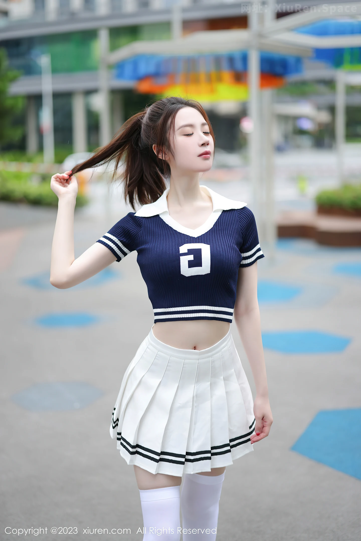 图片[3]-[XiuRen秀人网]VOL.7416 模特梦心玥性感运动服饰穿搭粉色蕾丝内衣配白丝袜迷人诱惑写真81P-秀人网官方网站